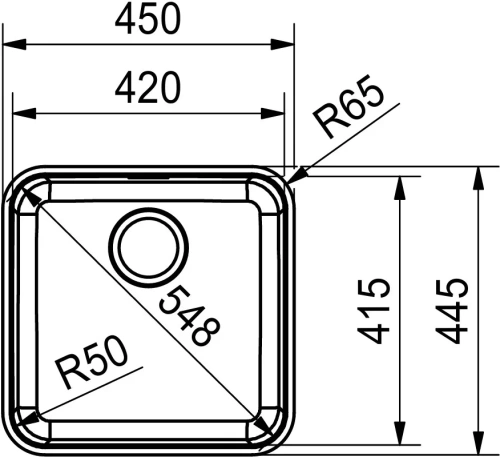 Мойка Franke BCX 110-42 сталь фото 5