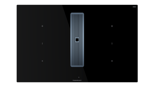 Индукционная варочная панель с вытяжкой KMI 8350.0 SR нержавеющая сталь Куперсбуш / Kuppersbusch