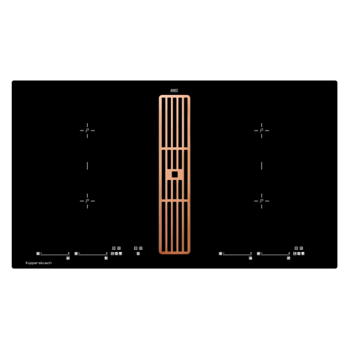 Индукционная варочная панель с вытяжкой Kuppersbusch KMI 9800.0 SR Copper