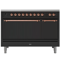 Кухонный блок ILVE P12SDQNE3/MGP матовый графит (фурн. медь)