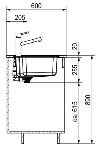 Мойка Franke BCX 610-74 TL сталь фото 4