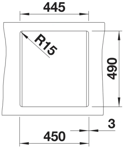 Мойка BLANCO DALAGO 45 Silgranit черный, клапан-автомат фото 6