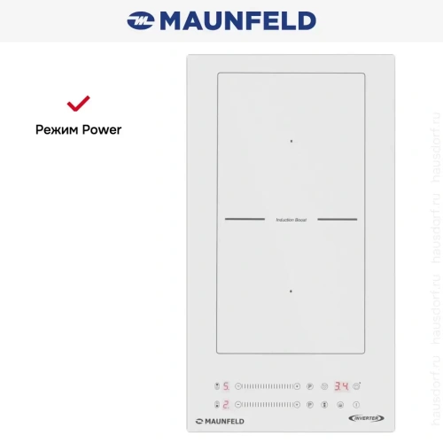 Индукционная варочная панель Maunfeld CVI292S2BWH Inverter фото 9