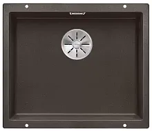 Мойка Blanco SUBLINE 500-U SILGRANIT отводная арматура InFino® кофе