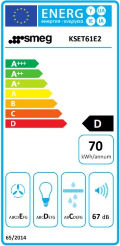 Встраиваемая вытяжка Smeg KSET61E2 фото 5