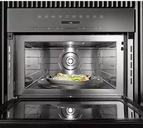 Компактный духовой шкаф с СВЧ Miele H7140BM EDST/CLST фото 2