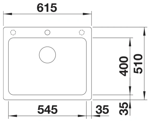 Мойка BLANCO NAYA 6 Silgranit антрацит фото 2