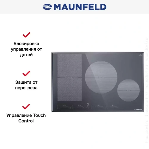 Индукционная варочная панель Maunfeld CVI804SFLGR фото 7