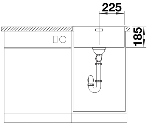 Мойка BLANCO SOLIS 450-IF нержавеющая сталь фото 6