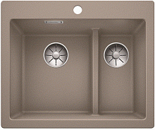 Мойка Blanco PLEON 6 Split SILGRANIT PuraDur серый беж