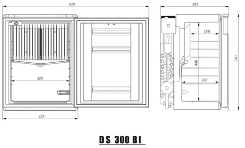 Встраиваемый минибар Dometic DS 300 BI фото 9