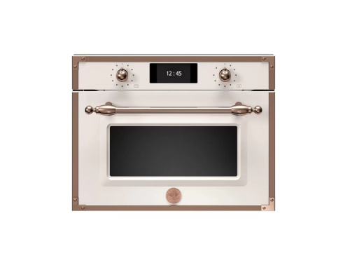 Компактный духовой шкаф Bertazzoni F457HERVTAC комбинированный с пароваркой, 60x45 см, слоновая кость/медь Слоновая кость / медь фото 2