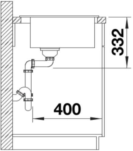 Мойка BLANCO NAYA 45 Silgranit белый фото 7