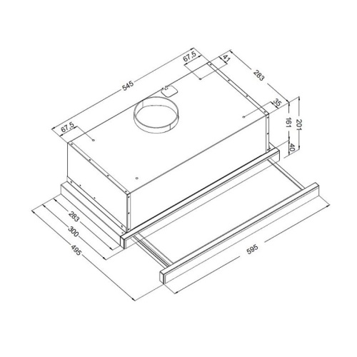 Вытяжка с выдвижным экраном Korting KHP 6512 W фото 3