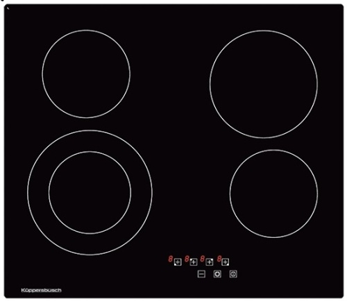Электрическая варочная панель Kuppersbusch KE 6310.0 SE стальная рамка