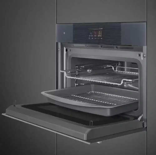 Компактный духовой шкаф с пароваркой шкаф Smeg SO4104APG фото 6