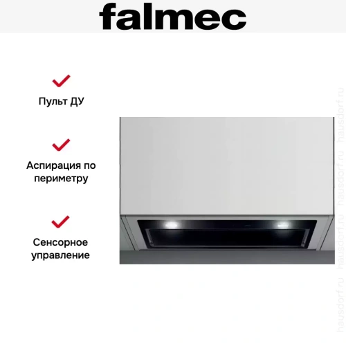 Вытяжка Falmec GRUPPO INCASSO MURANO 50 BLACK фото 4