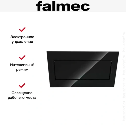 Вытяжка Falmec Quasar (A+) 90 Black Glass фото 4