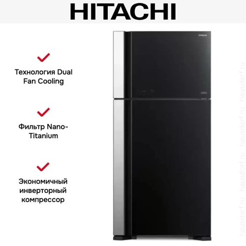 Холодильник Hitachi R-VG 660 PUC7-1 GBK фото 5