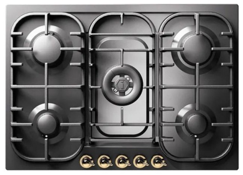 Варочная панель ILVE HCB70CN/MGG матовый графит (фурн. латунь)