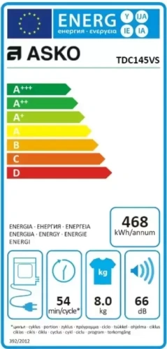 Профессиональная сушильная машина Asko TDC145VS фото 5