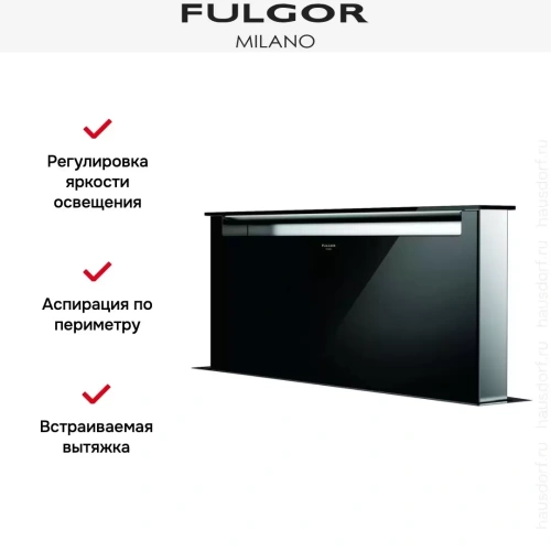 Встраиваемая вытяжка Fulgor Milano LHDD 9010 RC BK фото 4