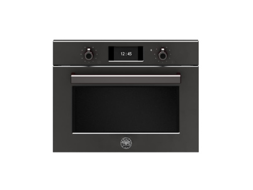 Компактный духовой шкаф Bertazzoni Professional, комбинированный с микроволновой печью, 60x45 см, карбонио Карбонио