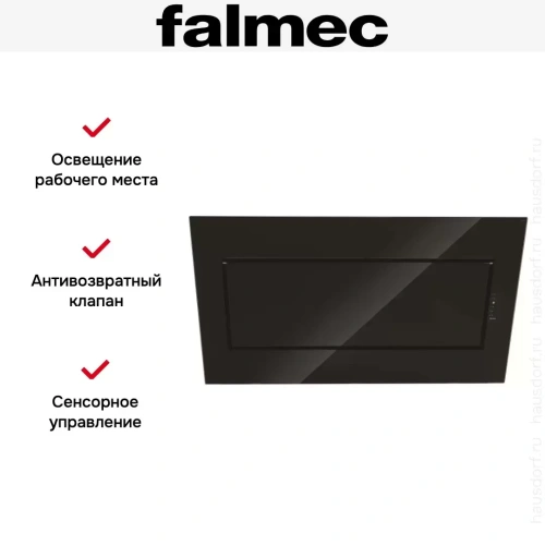Вытяжка Falmec Quasar 80 Vetro (800) stec black фото 8