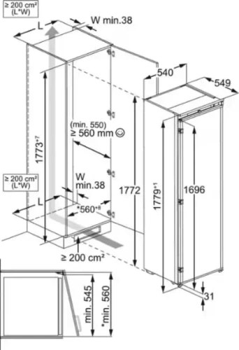 Встраиваемая морозильная камера Electrolux KUN7NE18S фото 7