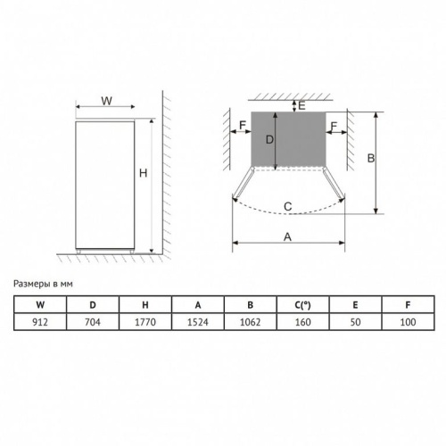 Холодильник Side-By-Side Korting KNFS 93535 GN фото 4