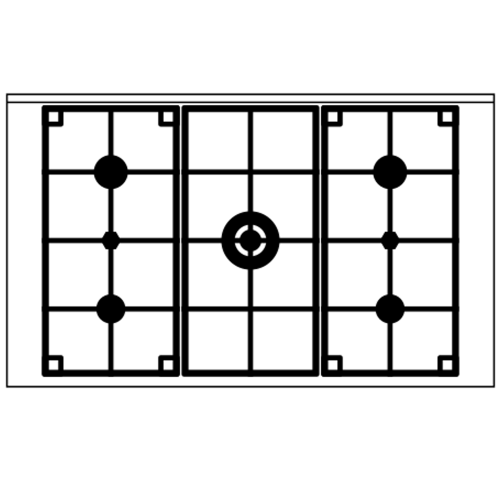 Кухонный блок Pro Line ILVE LD10CWM3 античный белый (фурн. сатинированная сталь) фото 2