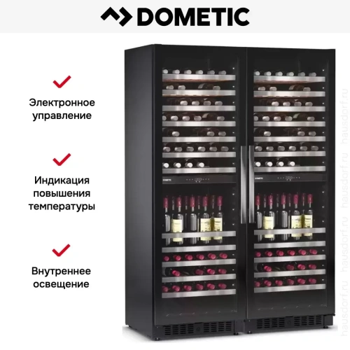 Винный шкаф Dometic E115FG Double Silver фото 12