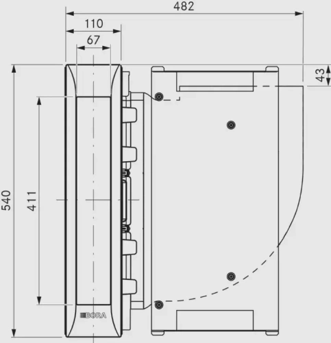 Встраиваемая в столешницу вытяжка BORA PKA3 фото 4