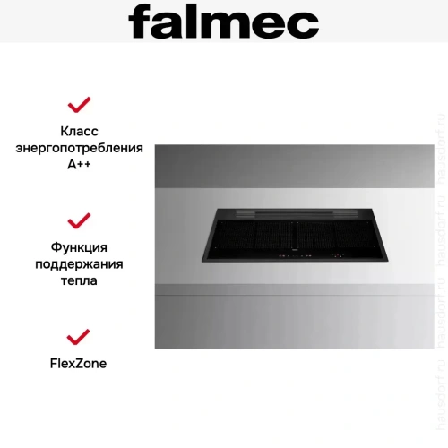 Варочная панель с вытяжкой Falmec SINTESI 90 BLACK фото 6