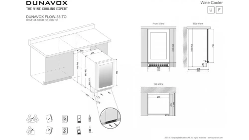 Винный шкаф Dunavox DAUF-38.100DB фото 2