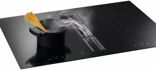 Индукционная варочная панель с вытяжкой Kuppersbusch KMI 8500.0 SR Black Chrome фото 3