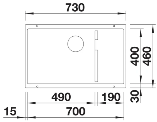Мойка BLANCO SUBLINE 700-U Level Silgranit мягкий белый фото 3