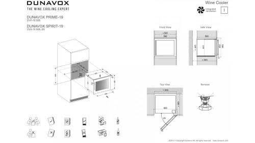 Встраиваемый винный шкаф Dunavox DVS-19.50SS фото 7