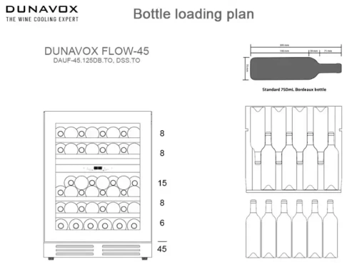 Винный шкаф Dunavox DAUF-45.125DB.TO фото 6