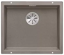 Мойка Blanco SUBLINE 500-U SILGRANIT отводная арматура InFino® серый беж