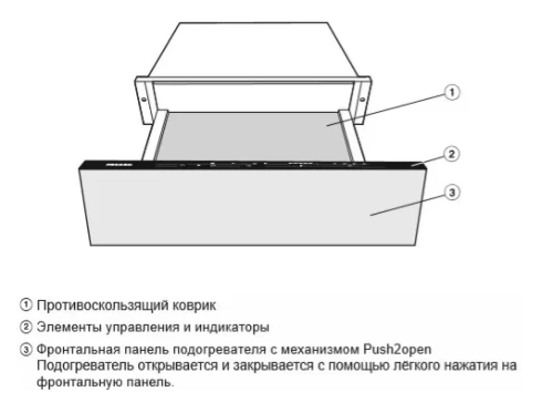 Встраиваемый подогреватель Miele ESW 7010 BRWS фото 4