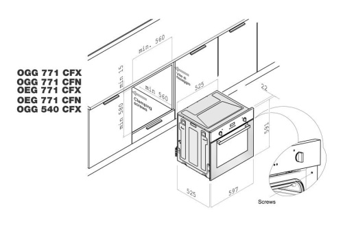 Газовый духовой шкаф Korting OGG 771 CFX фото 4