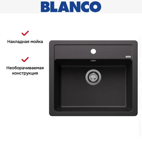 Мойка BLANCO LEGRA 6 Silgranit антрацит фото 8