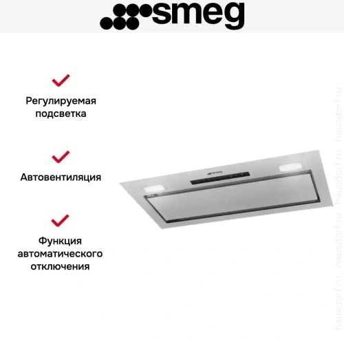 Встраиваемая вытяжка Smeg KSG9P4X фото 5