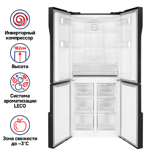 Холодильник с инвертором MAUNFELD MFF182NFSBE фото 2