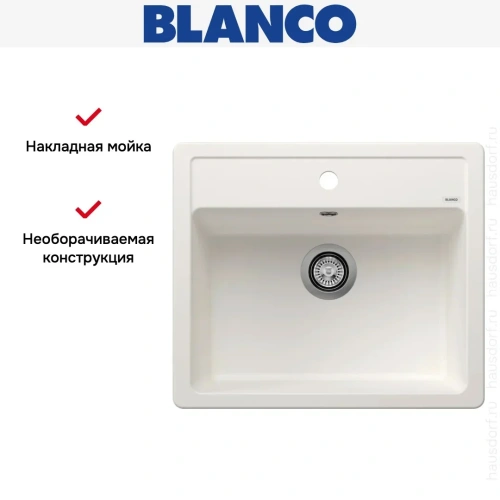 Мойка BLANCO LEGRA 6 Silgranit белый фото 8