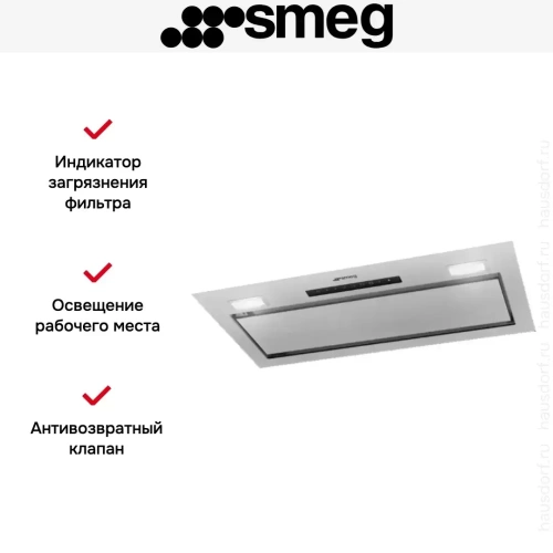Встраиваемая вытяжка Smeg KSG8P4X фото 6