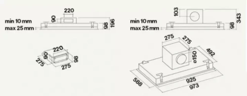 Встраиваемая вытяжка Falmec Design+ Sirio 90 White фото 4