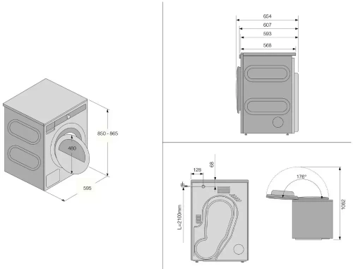 Сушильная машина Asko T208C.W фото 6