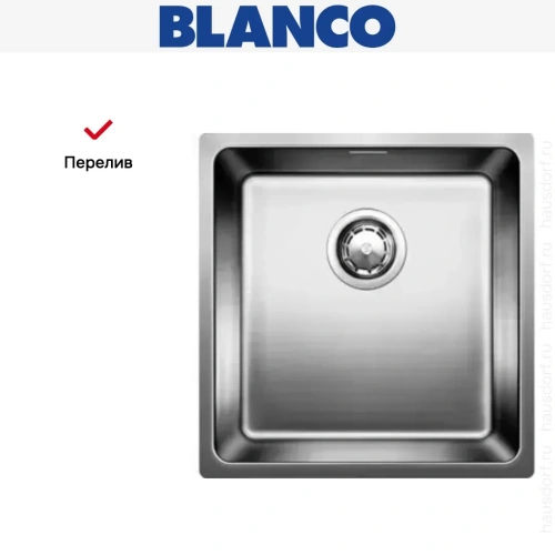 Мойка Blanco Andano 400-IF нержавеющая сталь фото 6